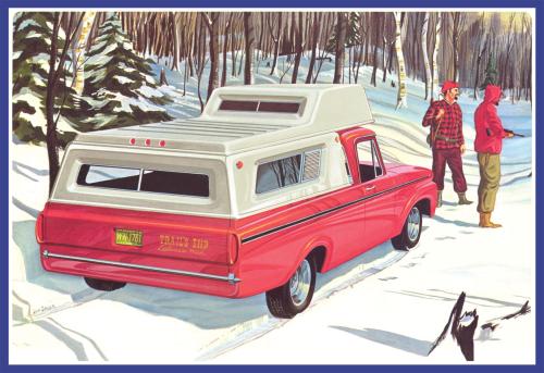 1963 Ford F-100 Camper Pickup Truck 1/25
