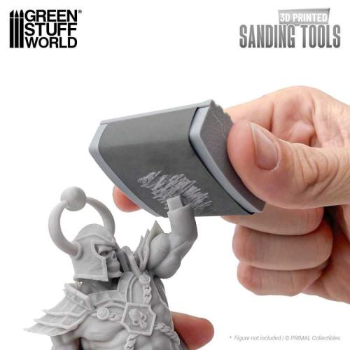 Hand sandpaper holder - Curved