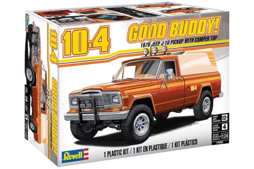 Jeep J-10 pickup with camper 1:24