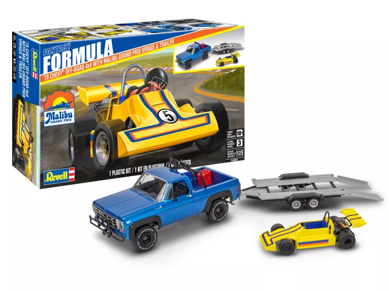 '78 Chevy 4x4 Pickup with Go-kart 1:25