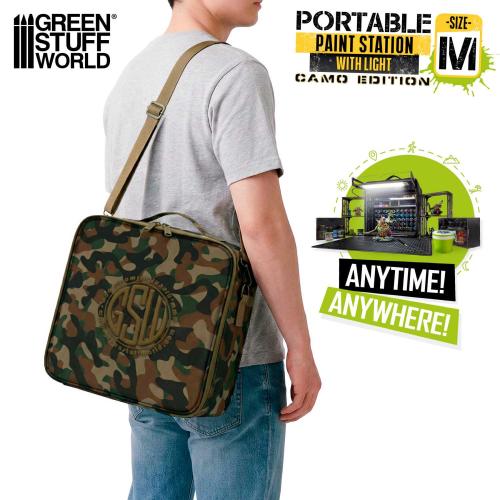 Miniature Portable Paint Station - Camouflage
