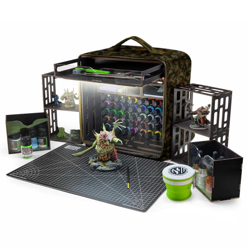Miniature Portable Paint Station - Camouflage