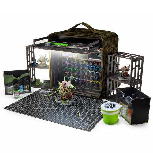 Miniature Portable Paint Station - Camouflage