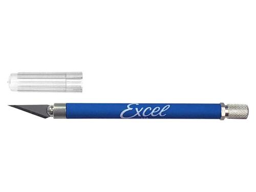 Blue grip knife non-roll with cap