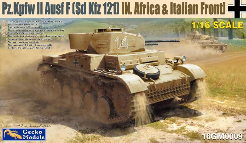 Pz.kpfw II (Sd.Kfz. 121) Ausf. F (North Africa & Italian Front) 1/16