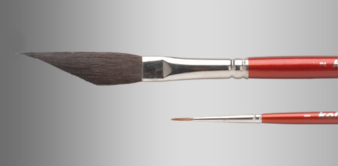 Brush Set 526 FE - 1 dagger liner #2 casan squirrel hair, 1 red sable brush #1
