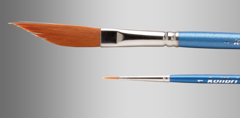 Brush Set 526 NY - 1 dagger liner #2, 1 brush #1, synthetic