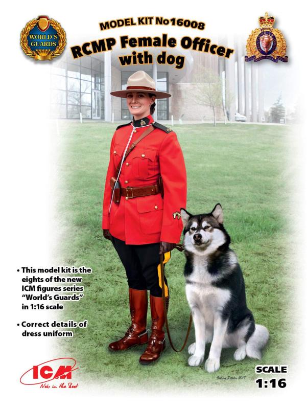 RCMP Female Officer with dog 1/16