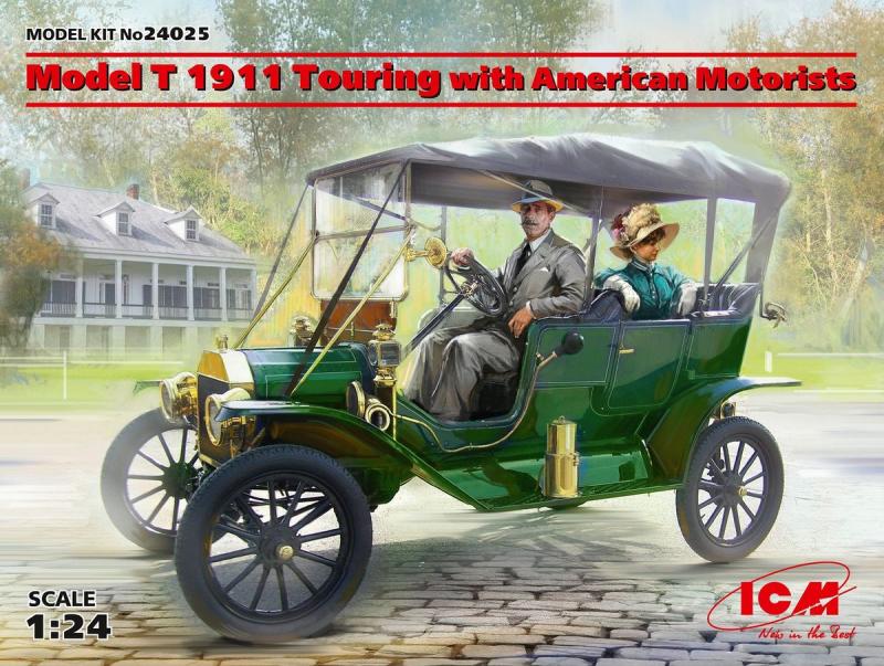 Model T 1911 Touring with American Motorists 1/24