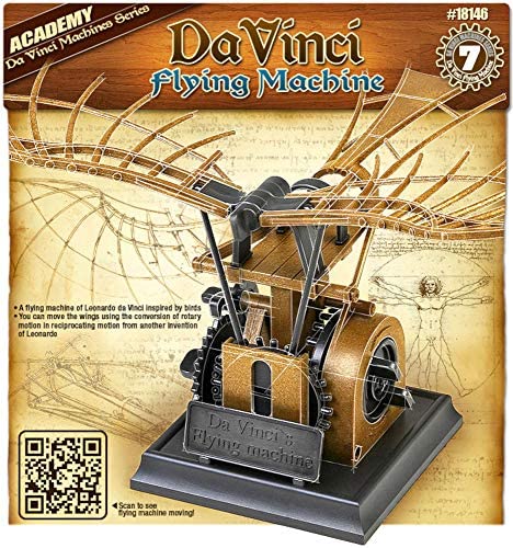 Leonardo da Vinci Flying Machine (NO GLUE, movable parts)