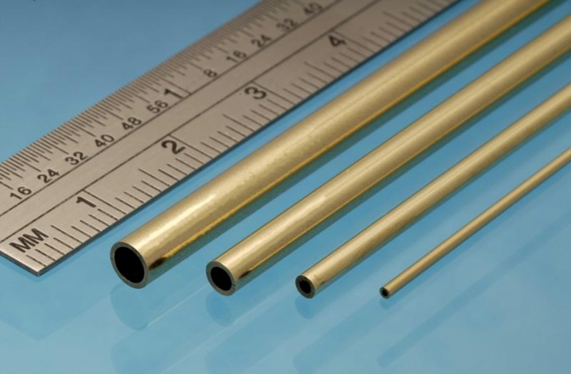 Brass Tube, 1 x 0.25 mm, 4pcs, 305mm