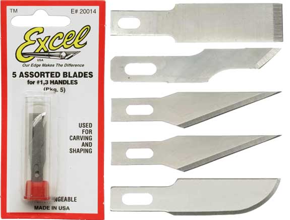 5 Assorted Blades for #1,3 Handles