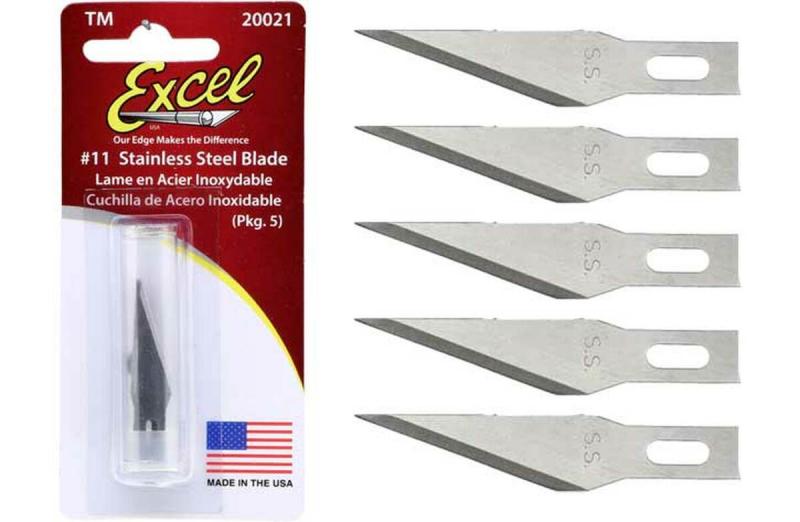 5pc Excel No 21 Angled Knife Blades