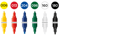 Molotow ONE4ALL Acrylic Twin Basic Set 1 – 6-pack