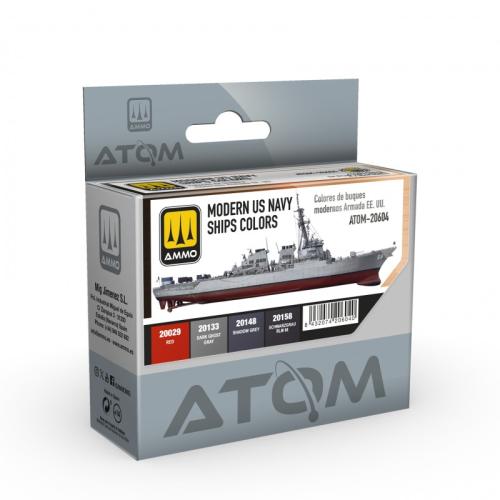 ATOM Set Modern US Navy Ships colors 4x20 ml