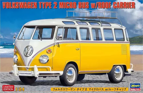 Volkswagen Type 2 Micro Bus wRoof Carrier 1:24