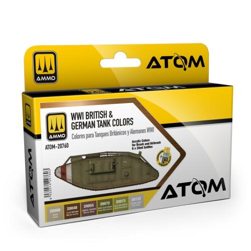 ATOM WWI British & German Colors Set 6x20 ml