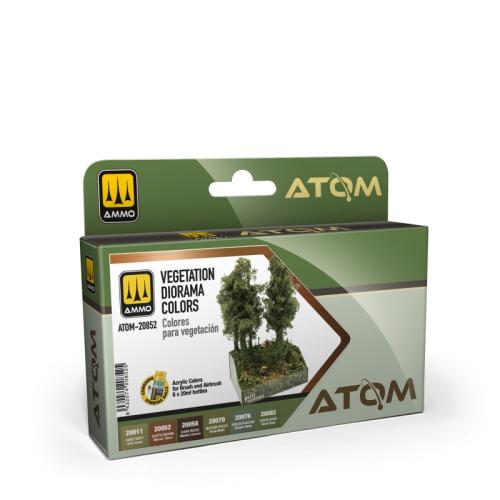 ATOM Vegetation Diorama colors Set 6x20 ml