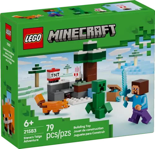 LEGO Minecraft Steves taigaäventyr 21583