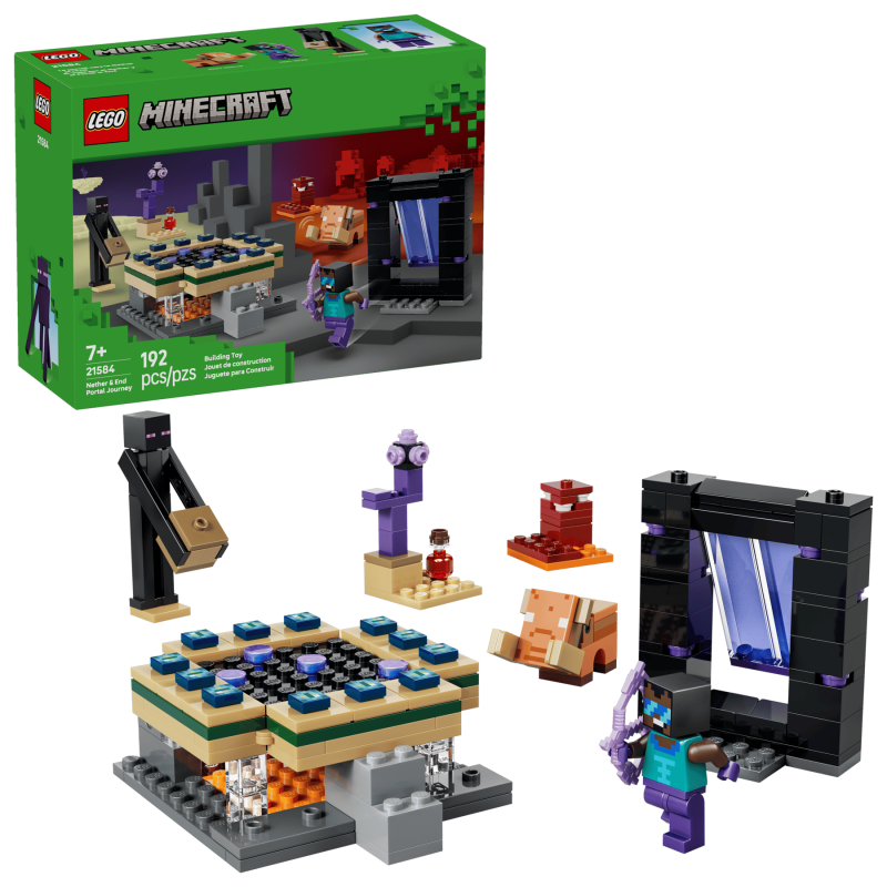 LEGO Minecraft Resa med Nether- och End-portal 21584