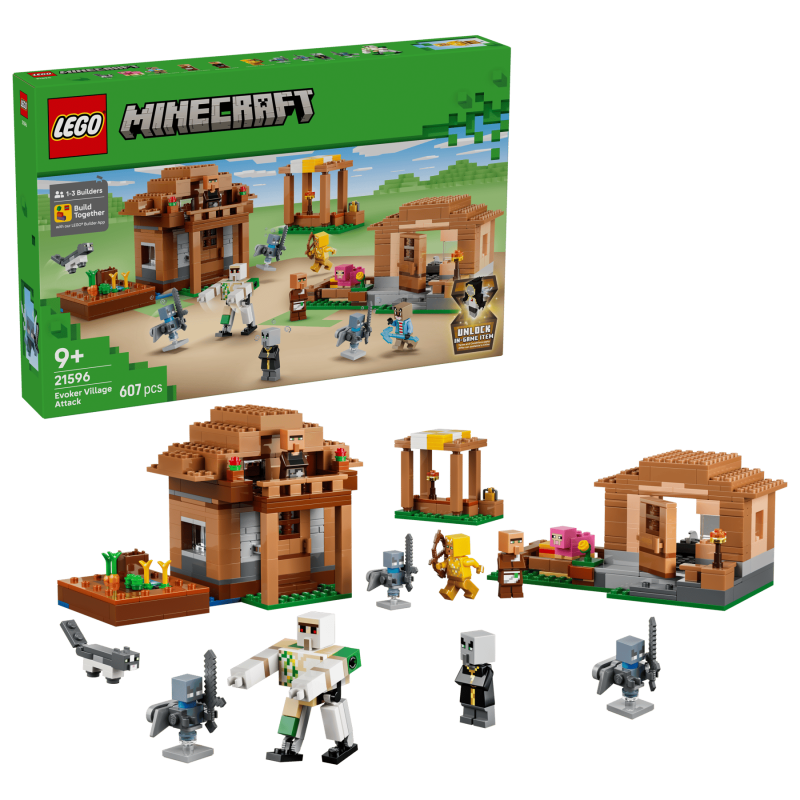 LEGO Minecraft Byattack med uppväckare 21596