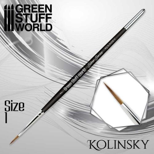 SILVER SERIES Kolinsky Brush - Size 1
