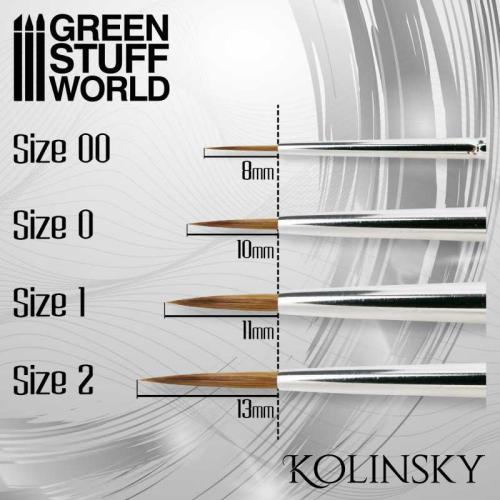 SILVER SERIES Kolinsky Brush - Size 0