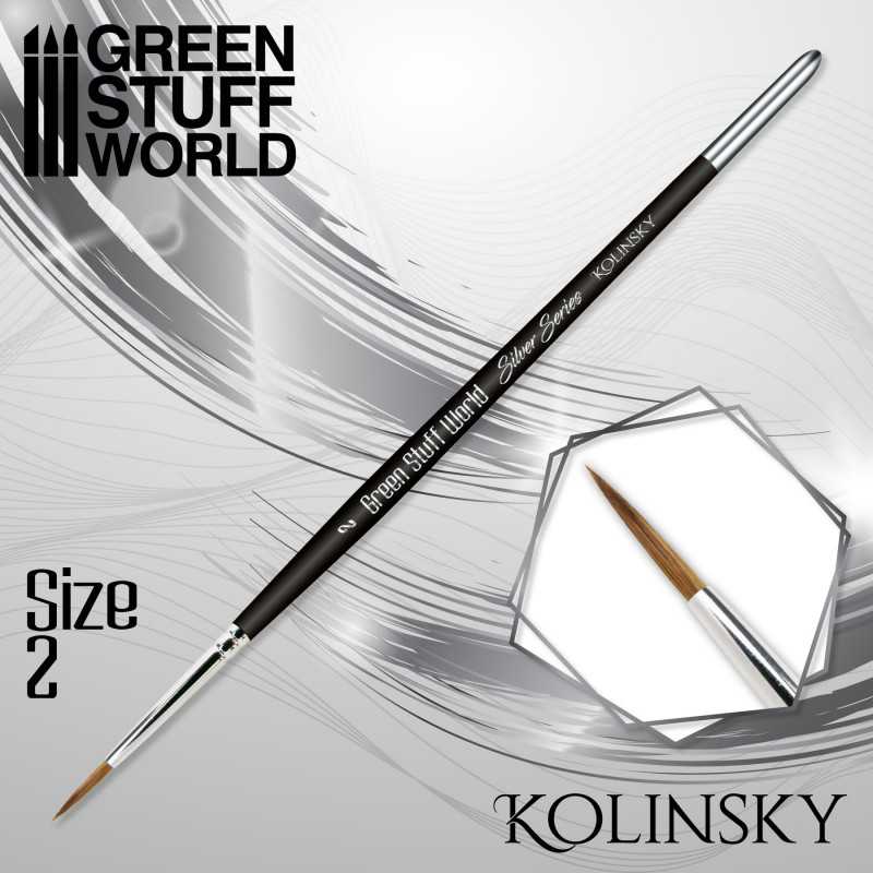 SILVER SERIES Kolinsky Brush - Size 2