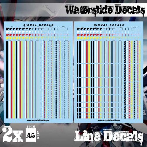 Waterslide Decals - Lines