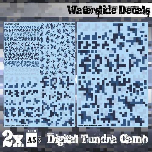 Waterslide Decals - Digital Tundra Camo