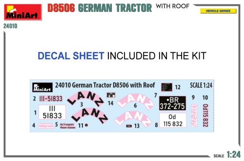 German Tractor D8506 with roof 1:24
