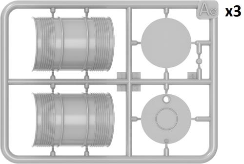Fuel & Oil Drums 1930-50’s Set 2 1:24