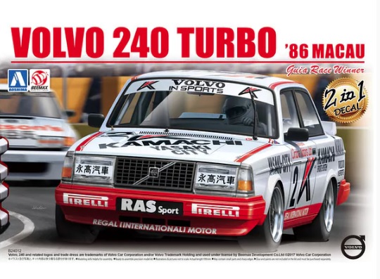 Volvo 240 Turbo '86 Macau Guia Race Winner 1:24