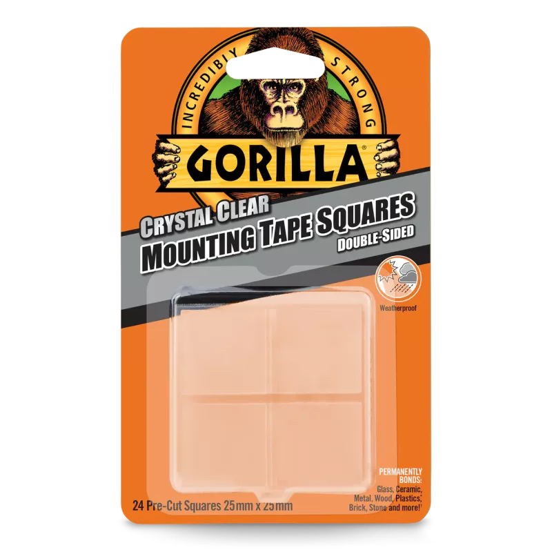 Gorilla Glue: Monteringstejprutor 24st 2,5 x 2,5 cm