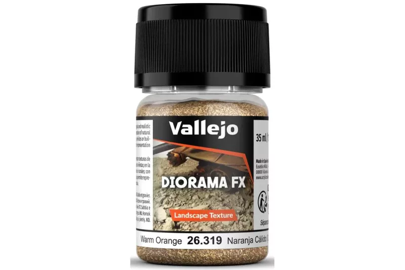 Vallejo Diorama FX: Warm orange 0,1-0,6mm (35ml)