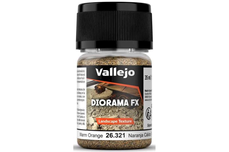 Vallejo Diorama FX: Warm orange 1-2mm (35ml)