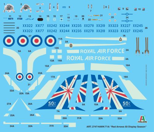 Hawk T1A ''Red Arrows 50 display seasons'' 1/48
