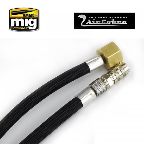 8 foot quick dis-connect braided air hose