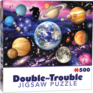 Dubbelsidigt Pussel Planets - Double Trouble 500 bitar