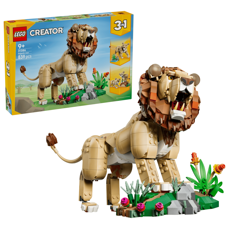 LEGO Creator Vilda djur: Majestätiskt lejon 31386