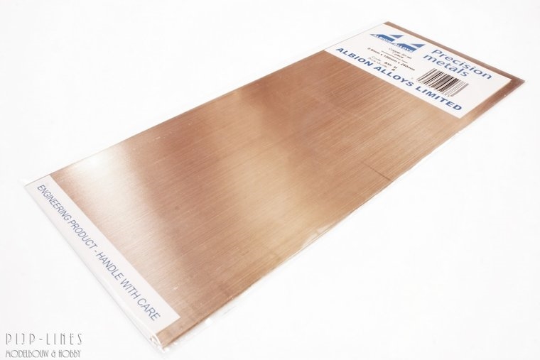 Copper Sheet 0.6 mm 1 sheet - 100 x 250 mm