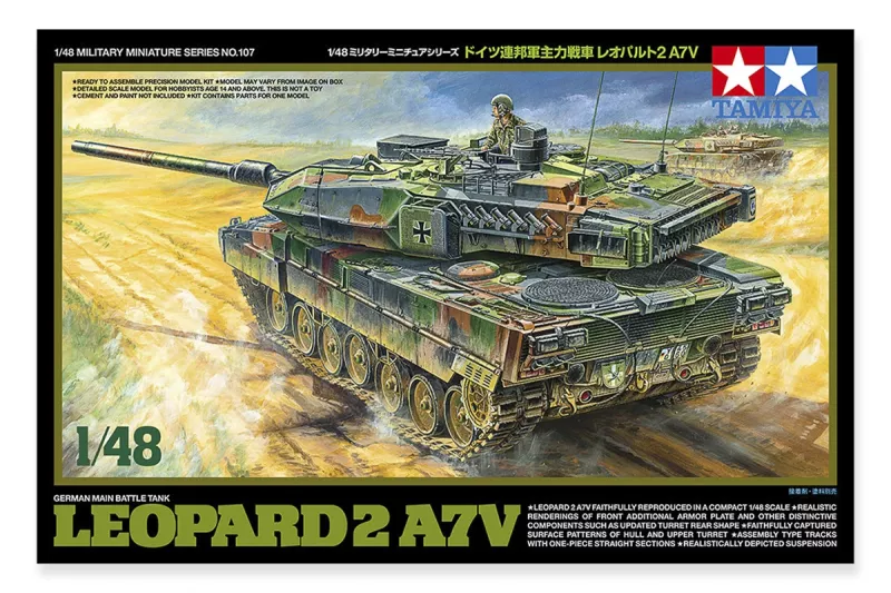 German Main Battle Tank Leopard 2 A7V 1:48