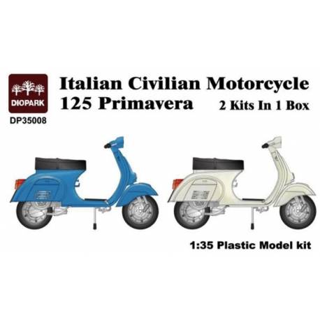 Italian Civilian Motorcycle 125 Primavera (2 pcs) 1:35