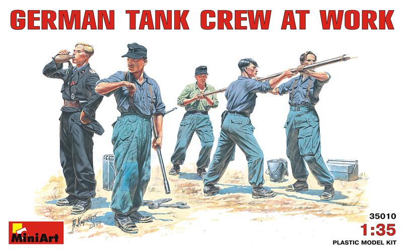 German Tank Crew at Work 1:35