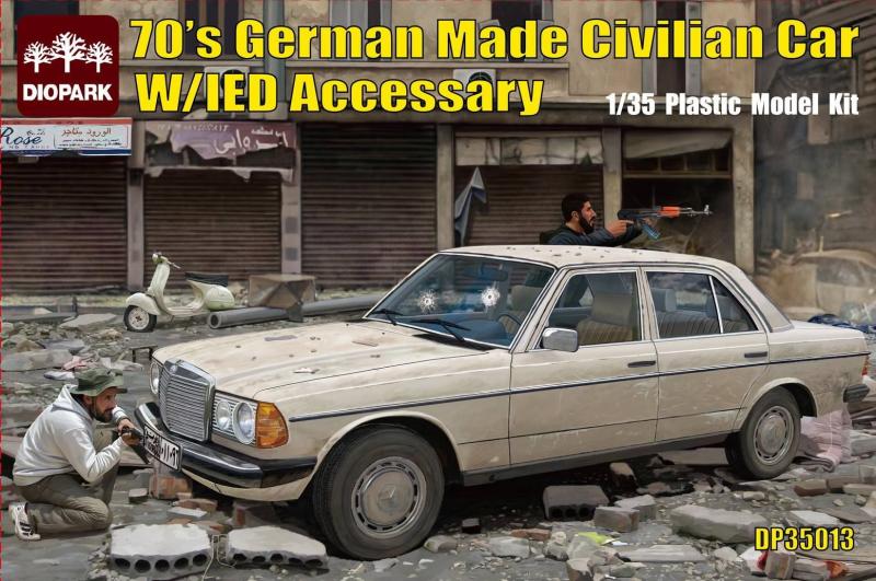 70's German made Civilian Car w IED Accessory 1:35