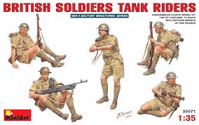 British Soldiers Tank Riders 1:35