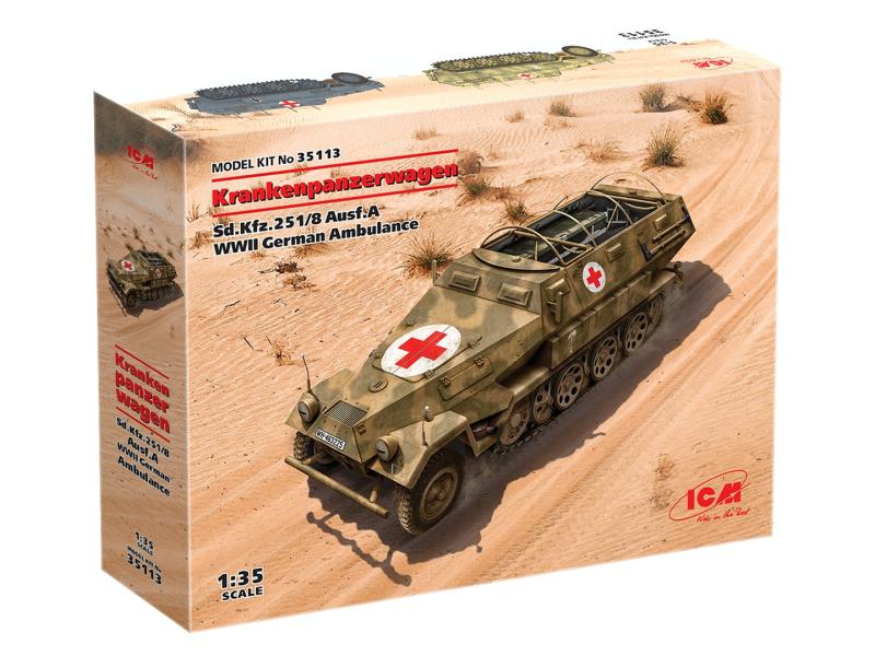 Sd.Kfz.251/8 Ausf.A 'Krankenpanzerwagen' WWII German Ambulance 1/35