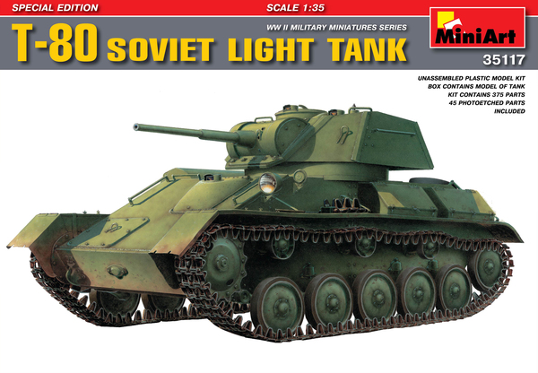 T-80 Soviet Light Tank Special Edition 1:35