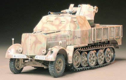 German 8ton Semi Track 3.7 cm Flak 37 Sd.Kfz.7/2 Armored Cab Type 1:35