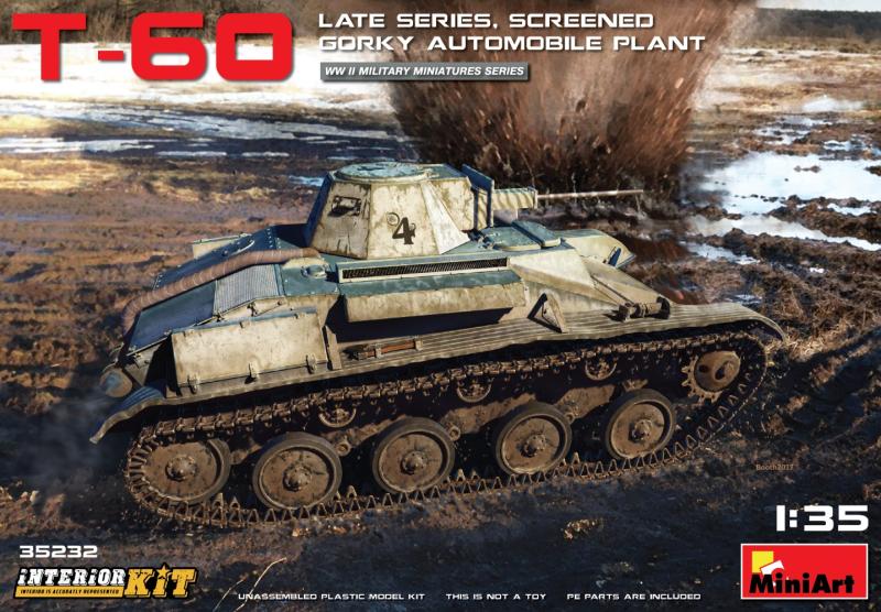 Soviet Light Tank T-60 (Late Series, Screened) - Gorky Automobile Plant Interior Kit 1/35